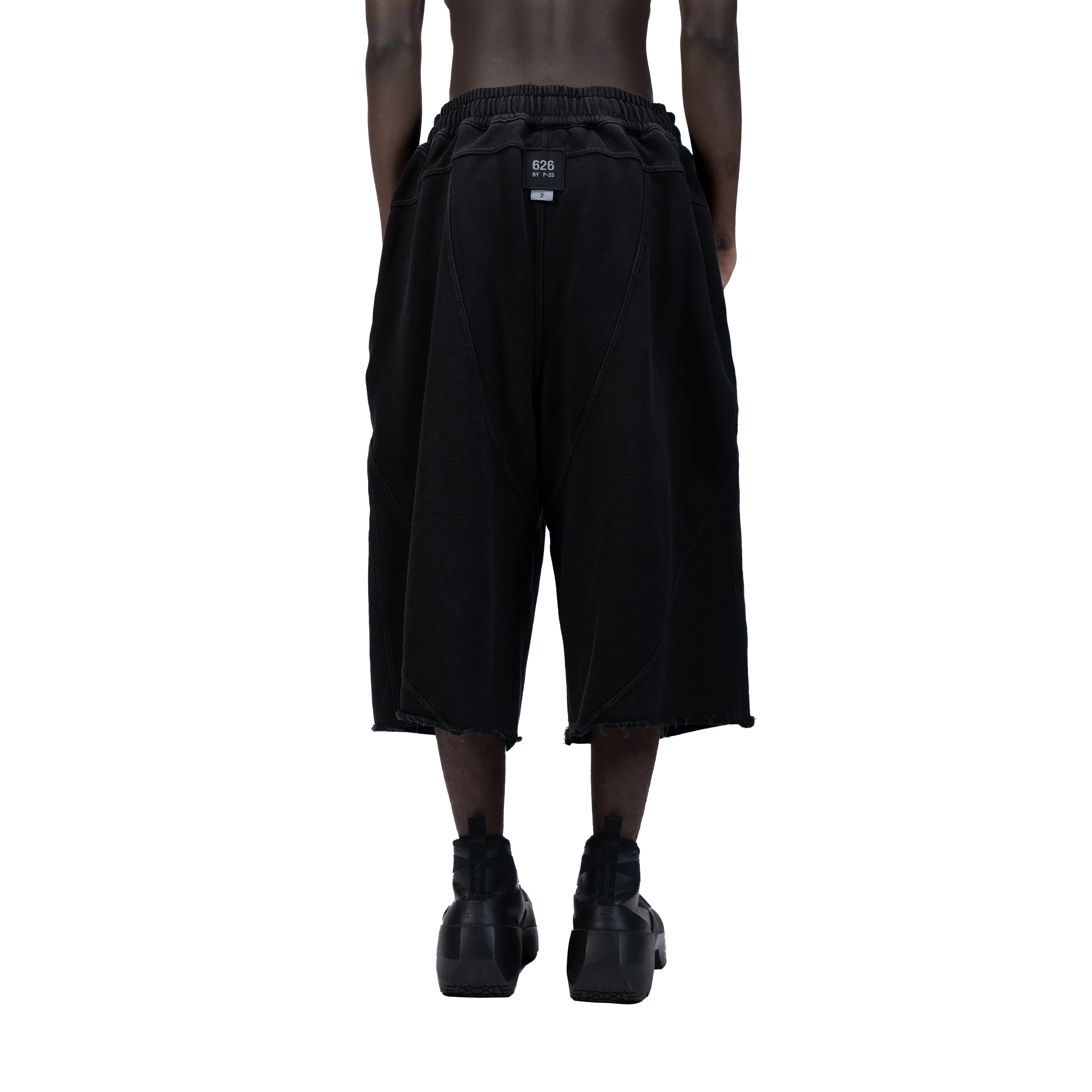 626 BAT PANEL JORTS - BLACK