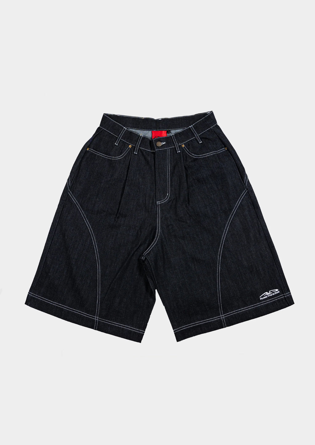 DRIFT LINE WIDE FIT SHORTS DENIM BLACK