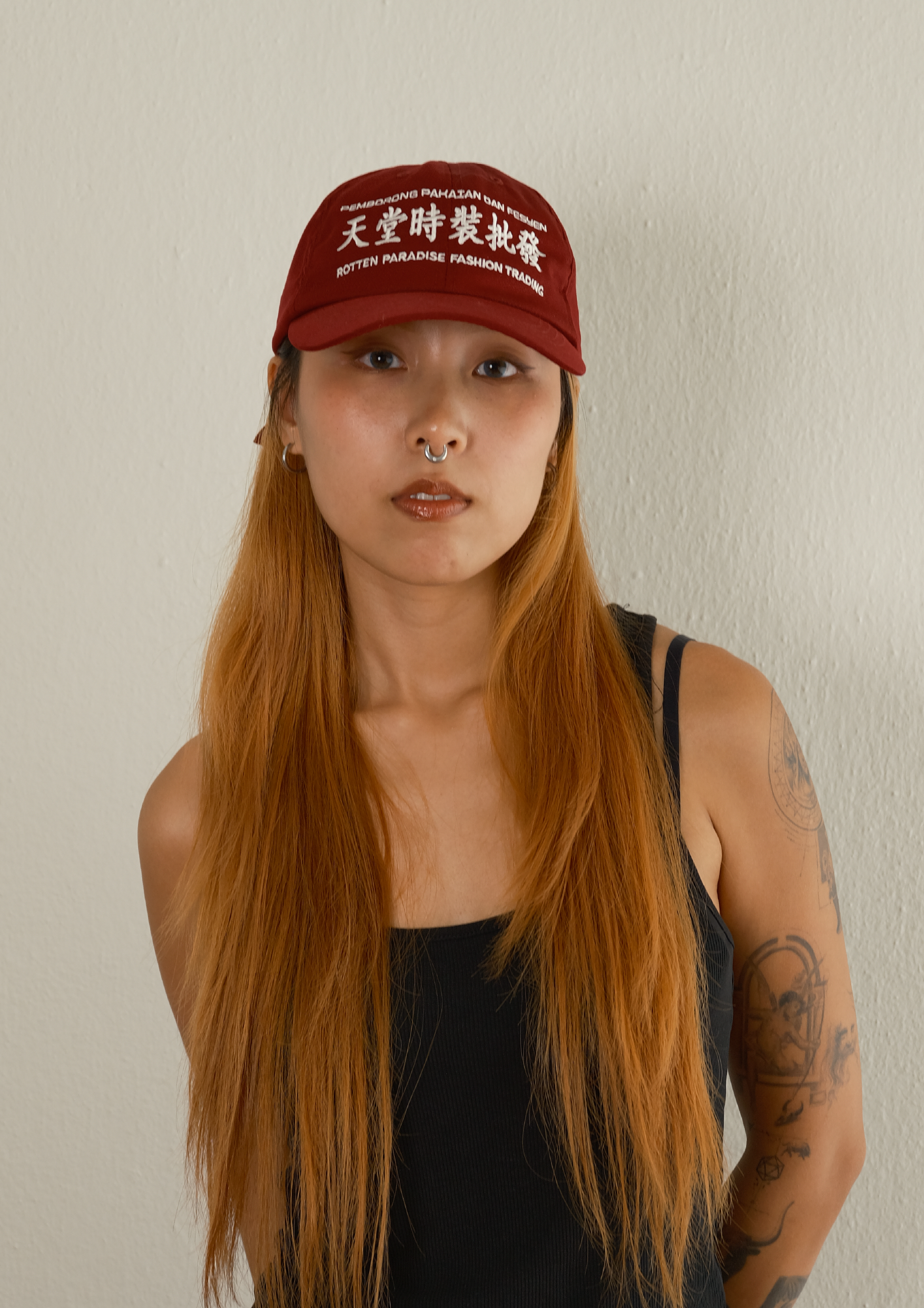 Rotten Paradise Trading Cap Red Fire