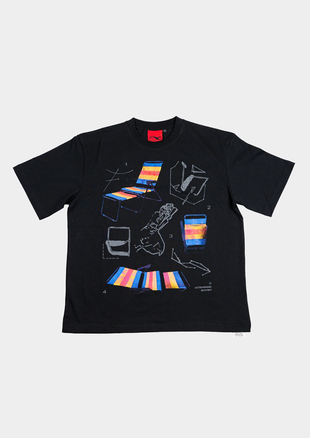LAZY CHAIR TEE BLACK
