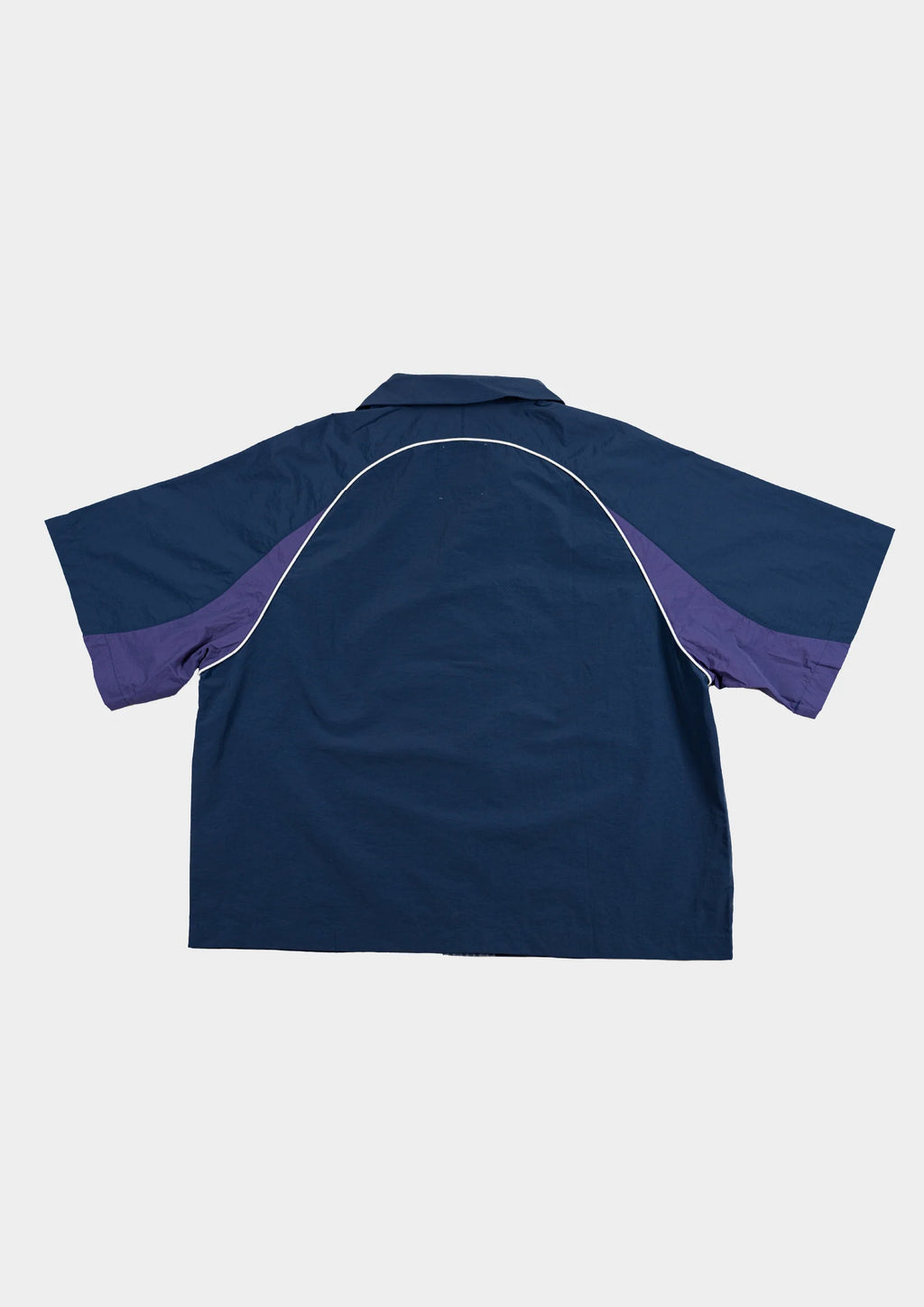 PAPA CONTRAST BOXY SHIRT NAVY