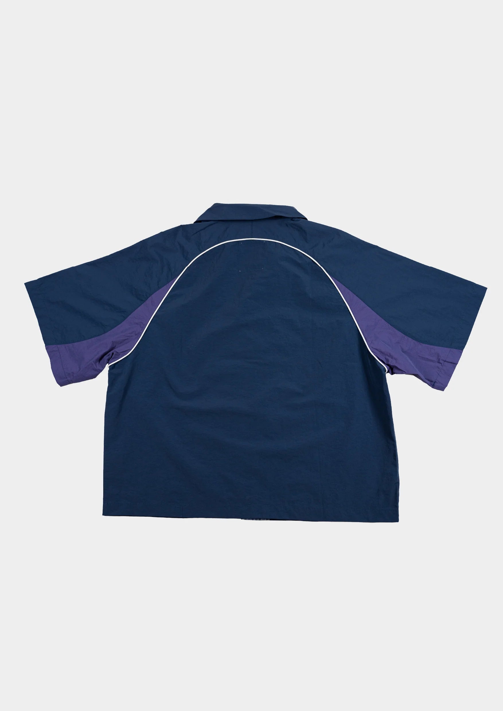 PAPA CONTRAST BOXY SHIRT NAVY