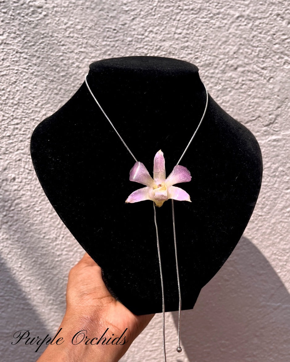 ORCHIDS PURPLE NECKLACE