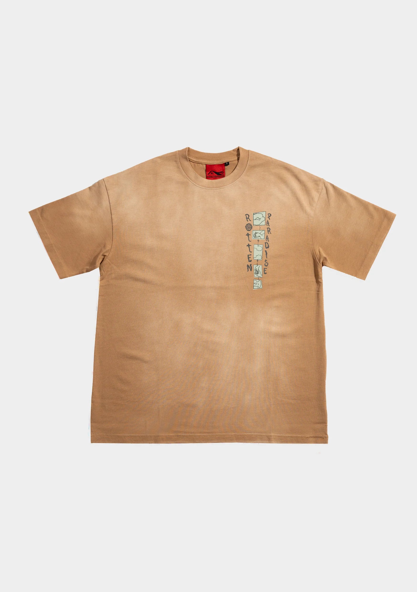 SUNNY BEACH TEE WASHED BEIGE