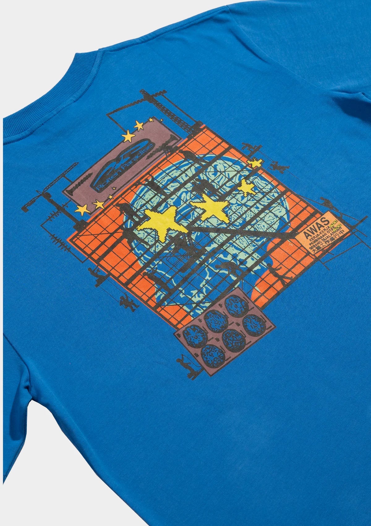 WORKING BRAIN TEE BLUE