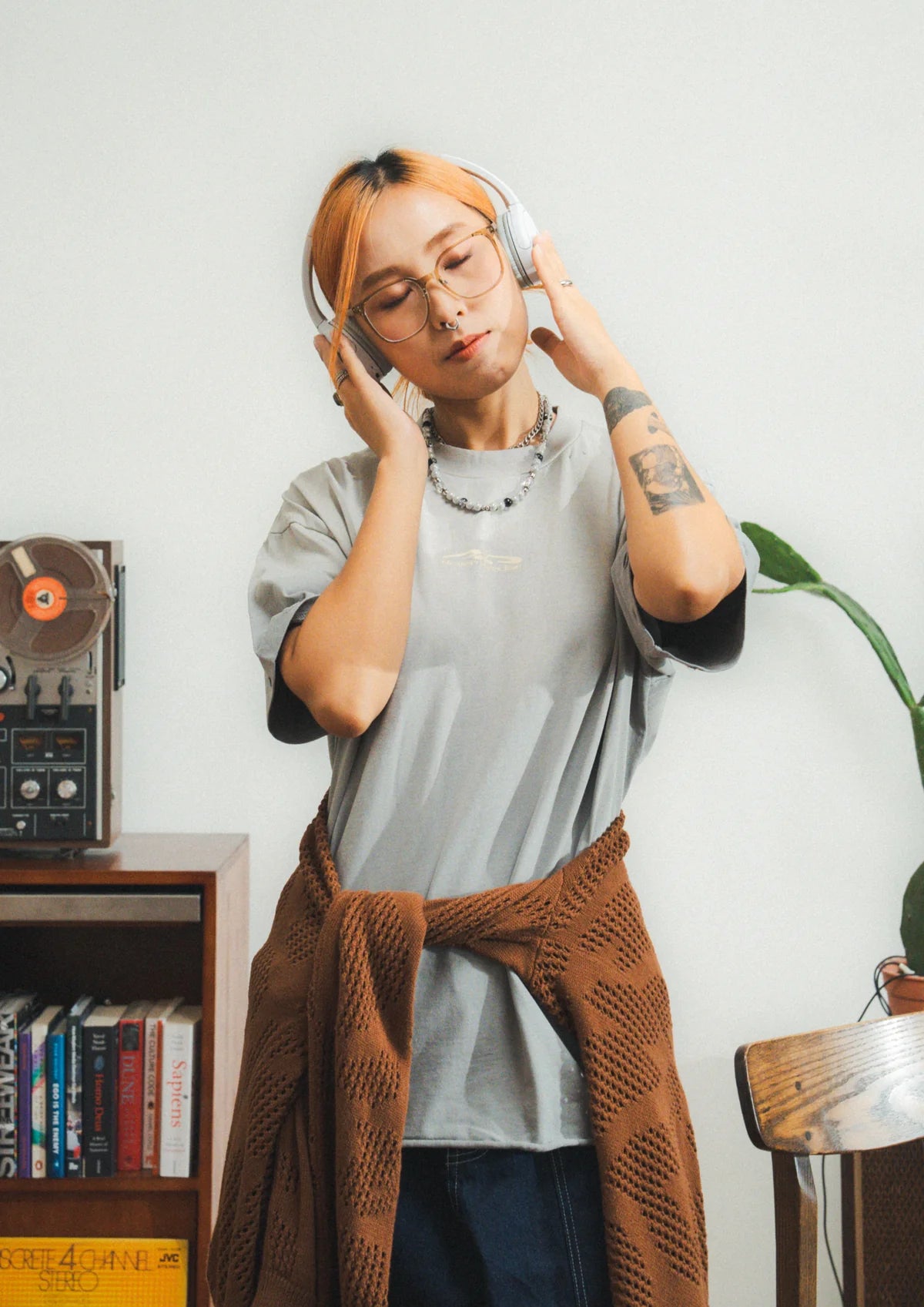 DAMAGED LOGO TEE WASHED