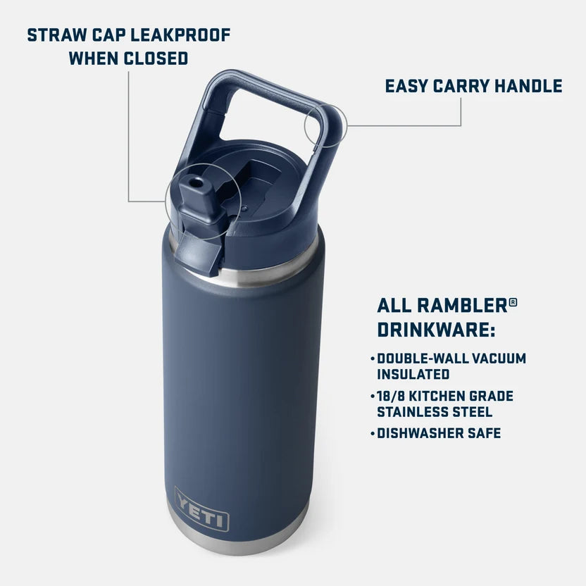 RAMBLER 26 OZ C STRAW BOTTLE DESERT BLOOM