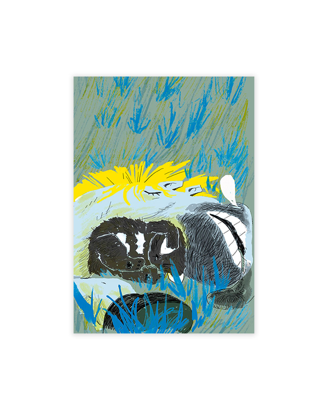 RISOGRAPH POSTCARD - REST