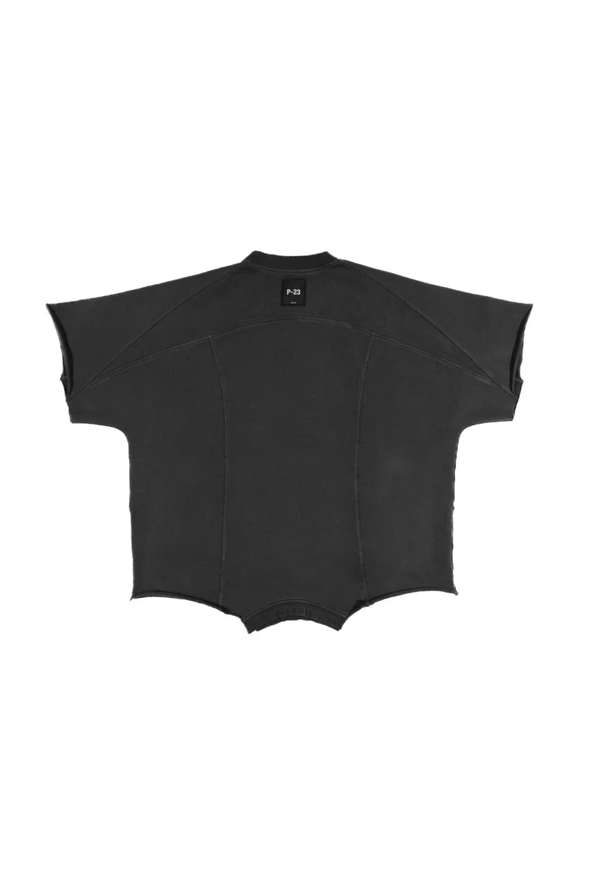BAT PANEL T-SHIRT GREY
