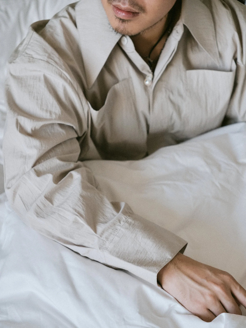 "JONA" OVERSIZED SHIRT GREY