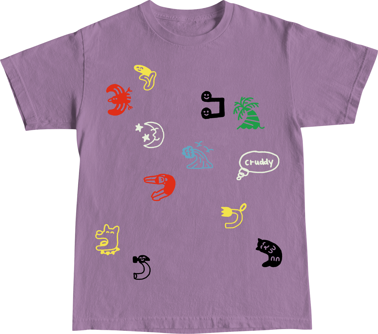 Seeing Things Tee Eggplant