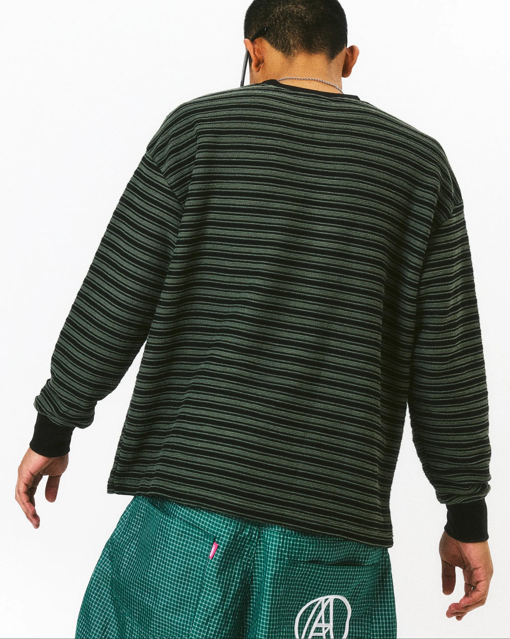 STRIPE STAR LOUNGE TEE GREEN