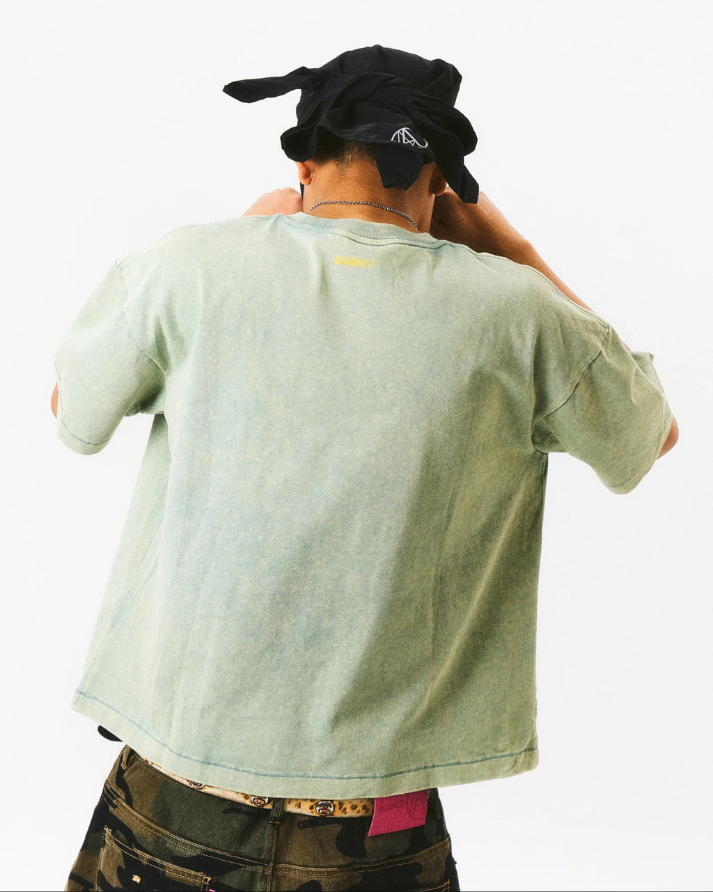 VARSITY WASHED BOXY TEE SAGE