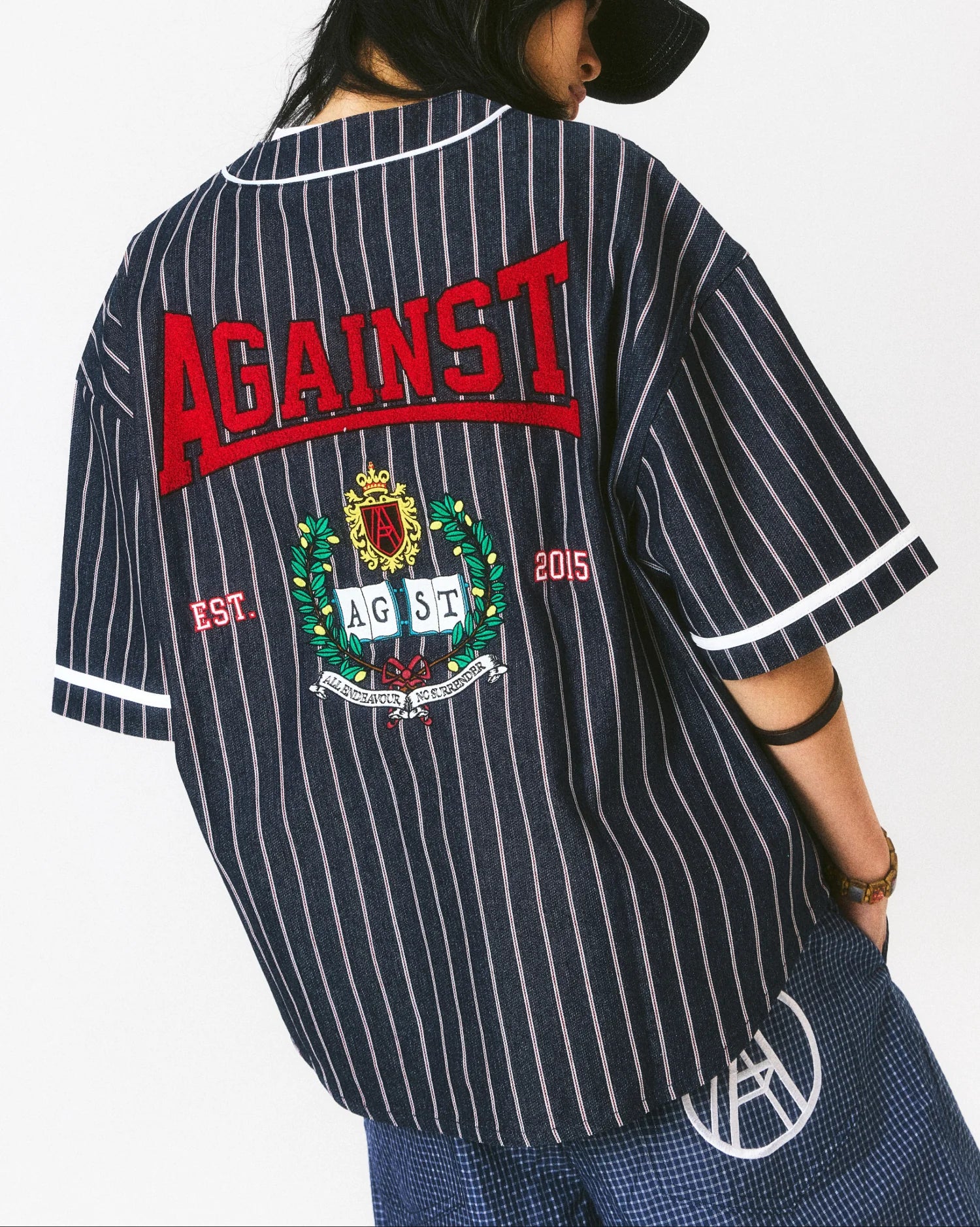 VARSITY BASEBALL DENIM SHIRT