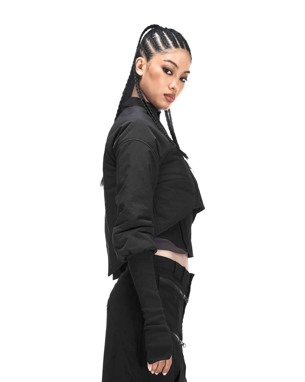 SYNE CROPPED JACKET BLACK