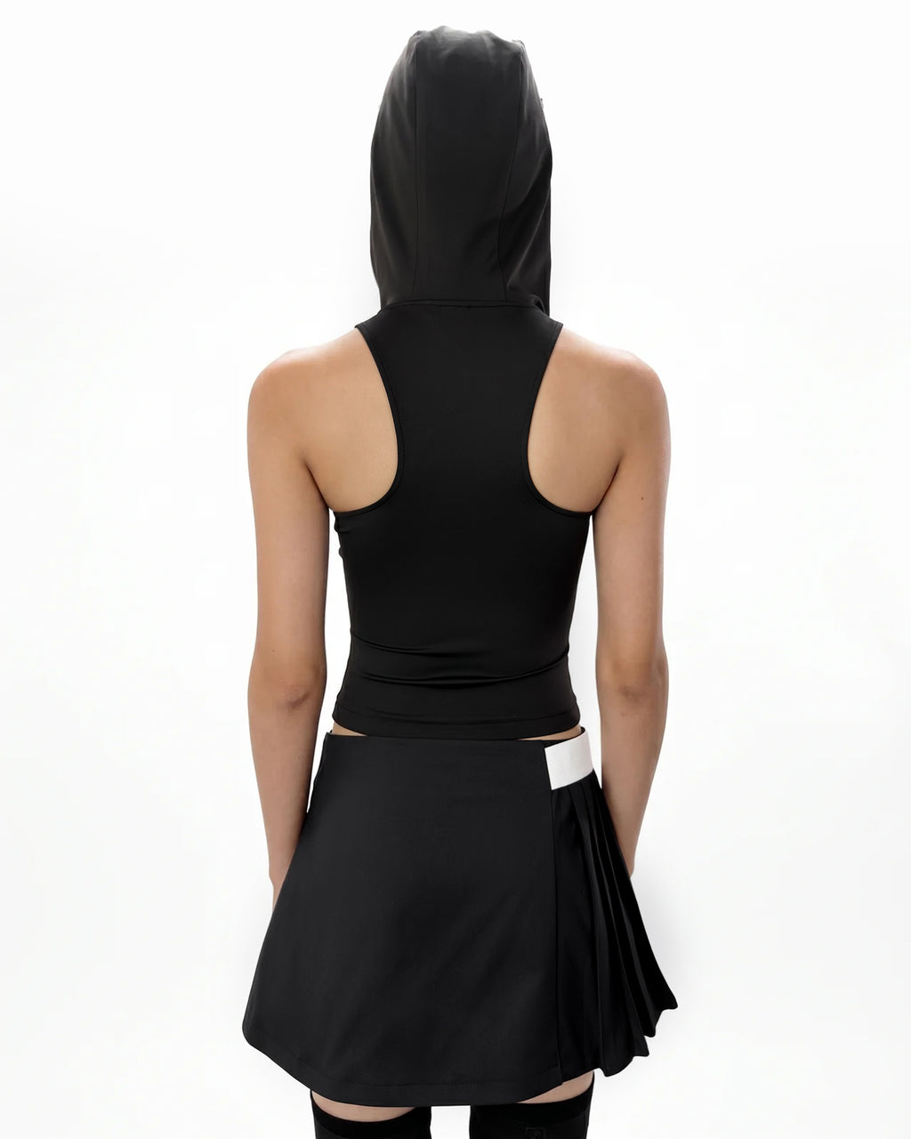 SYN HOODED TANK TOP DARK