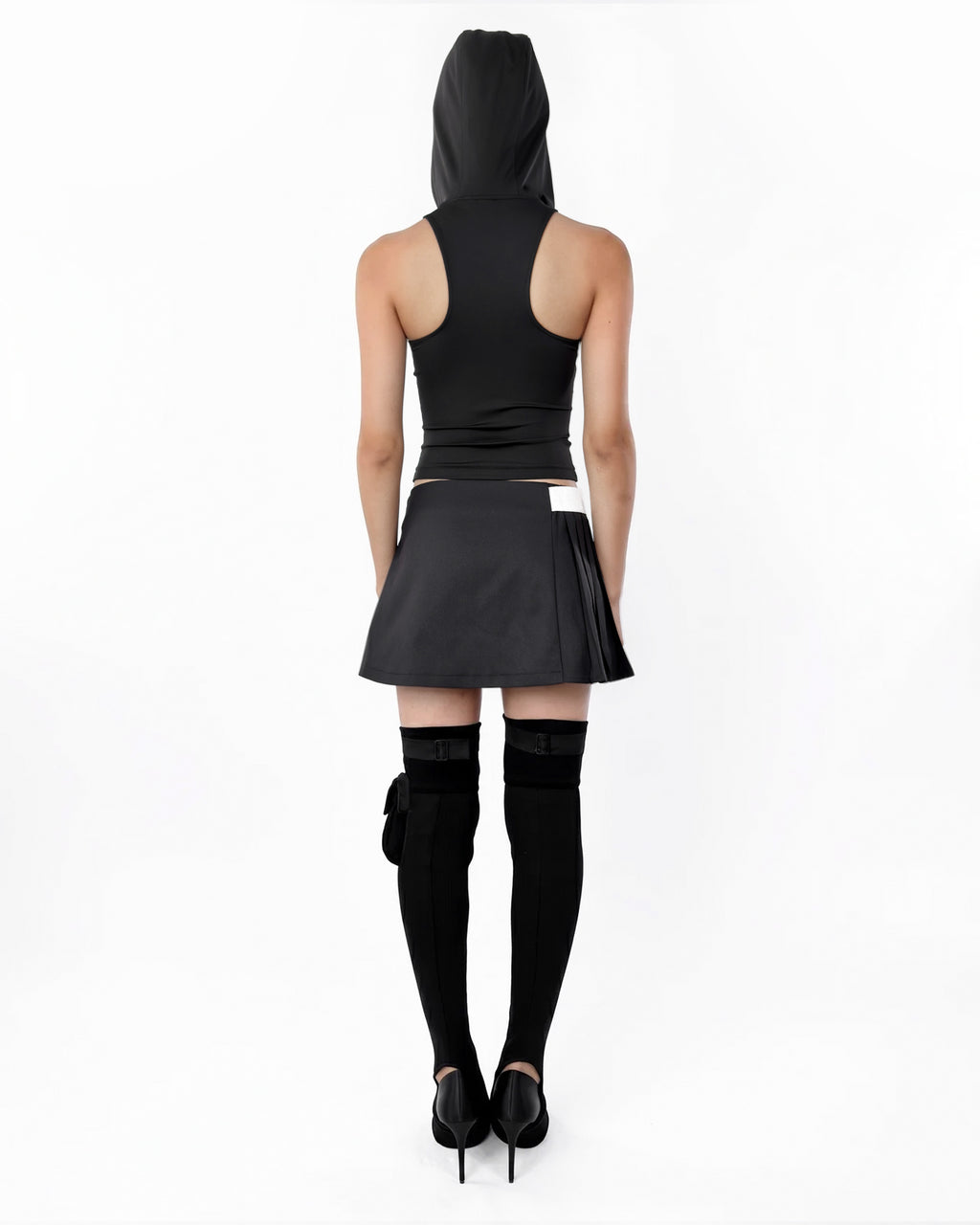 SYN HOODED TANK TOP DARK