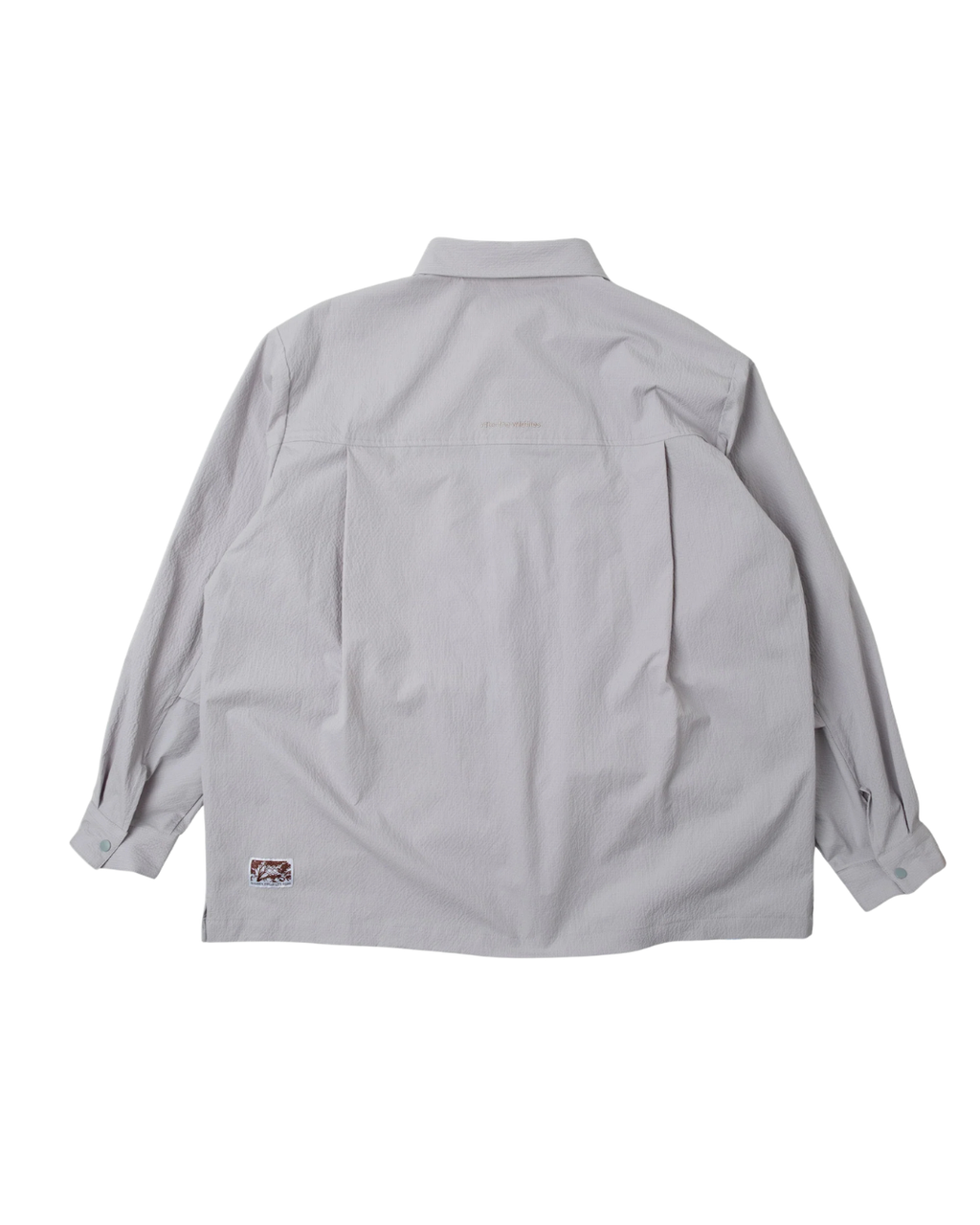 SEERSUCKER SHIRT JACKET NYLON GREY