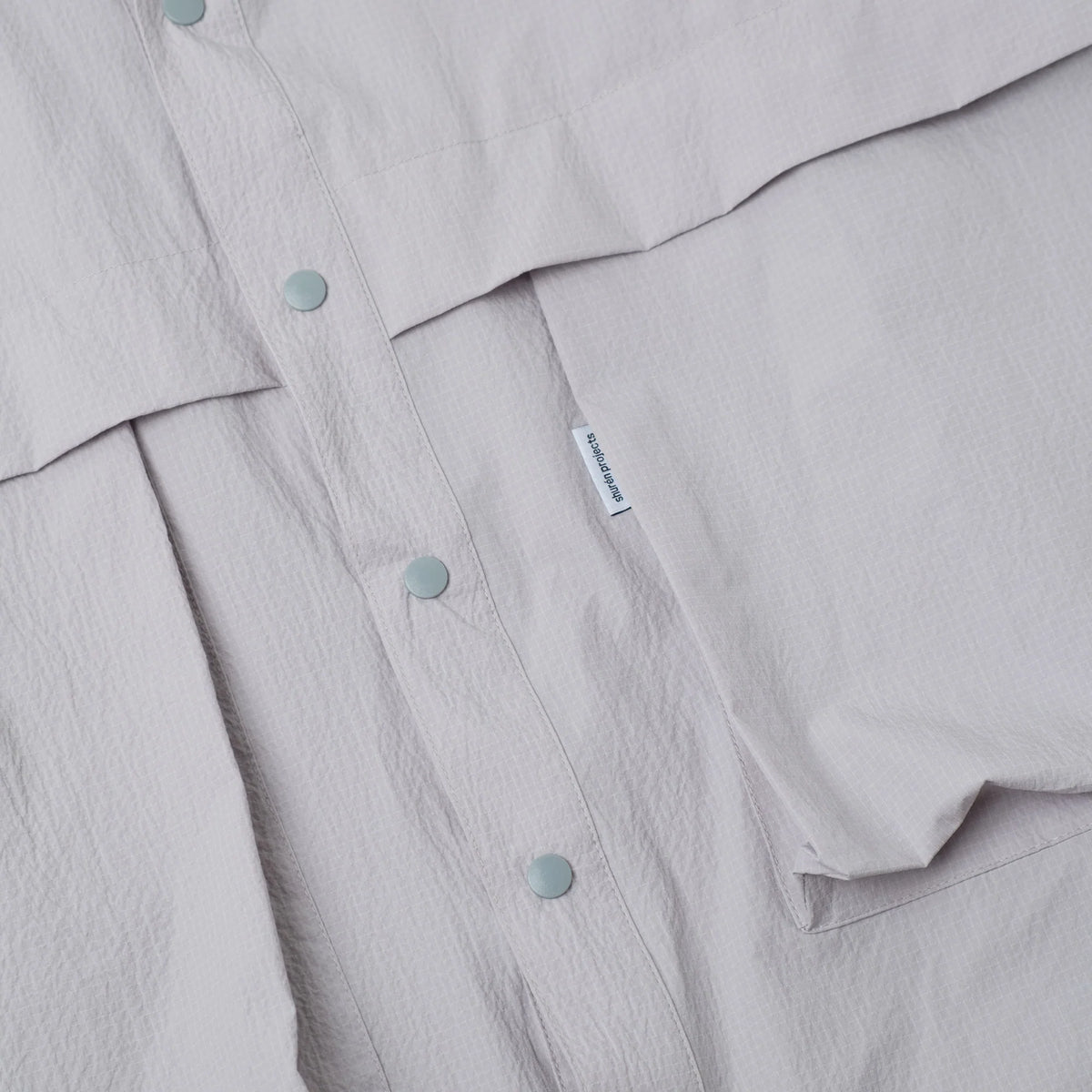 SEERSUCKER SHIRT JACKET NYLON GREY
