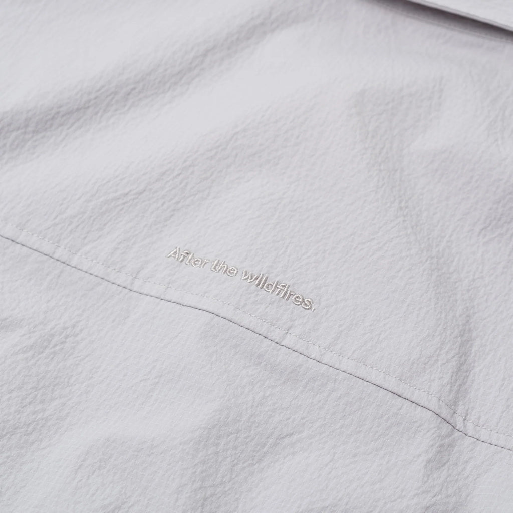 SEERSUCKER SHIRT JACKET NYLON GREY
