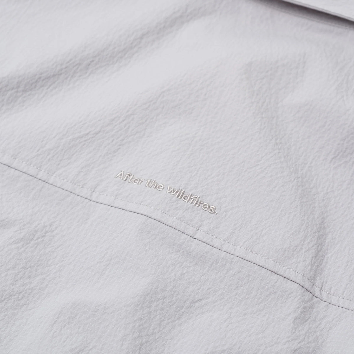 SEERSUCKER SHIRT JACKET NYLON GREY