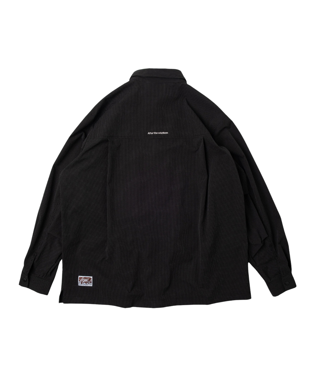 SEERSUCKER SHIRT JACKET NYLON BLACK