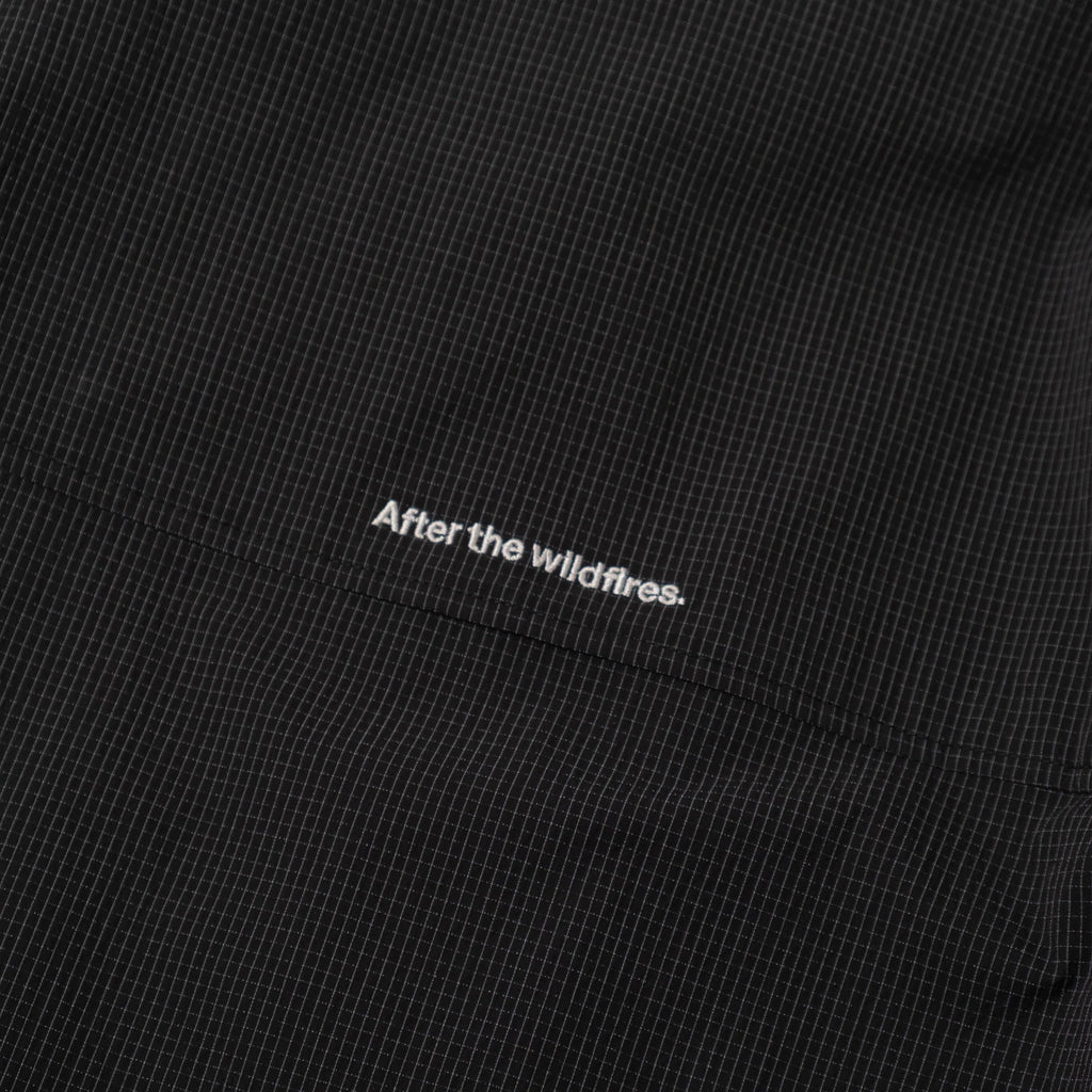SEERSUCKER SHIRT JACKET NYLON BLACK