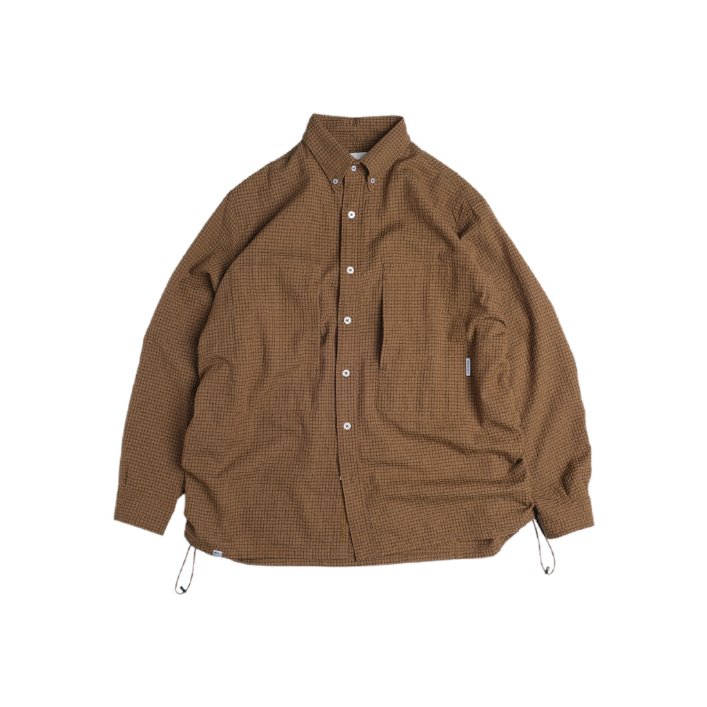 Shuren Checkered Sidepull Shirt / Linen