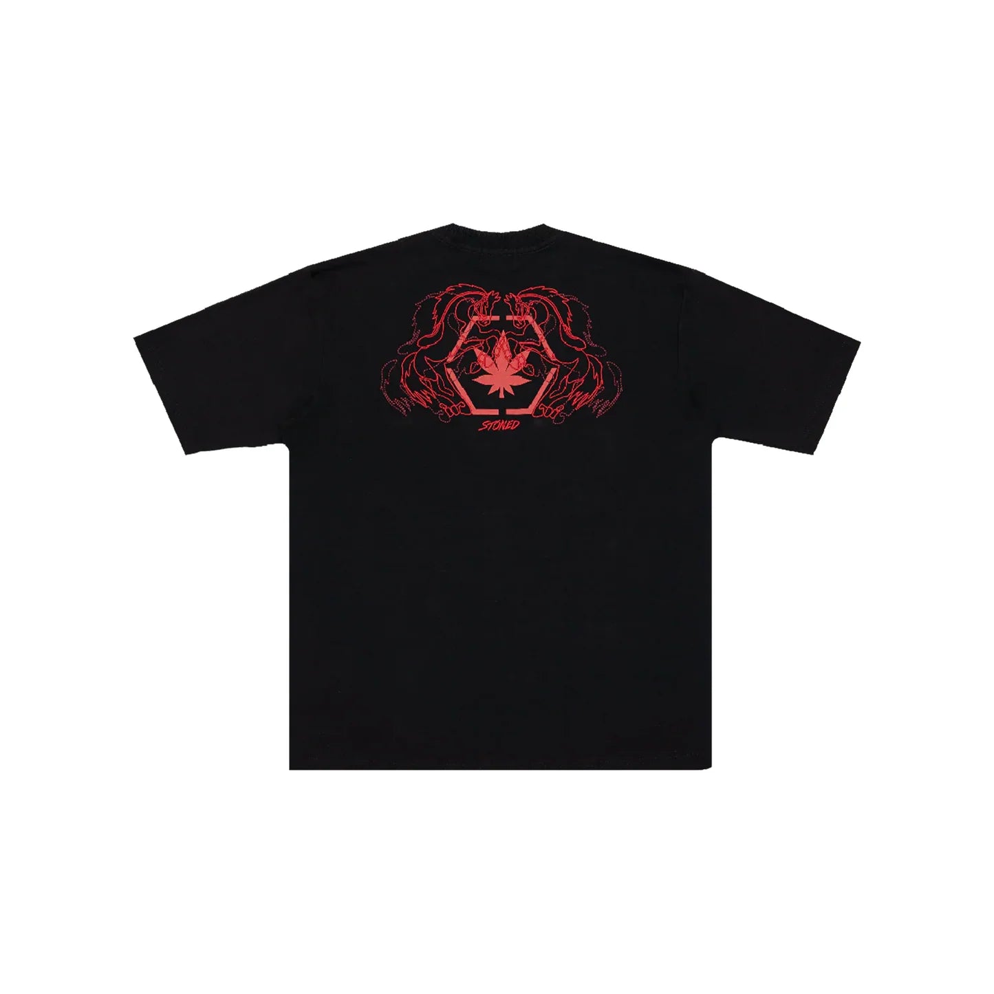 DARK HORSE : TWIN HORSE TEE BLACK SS26