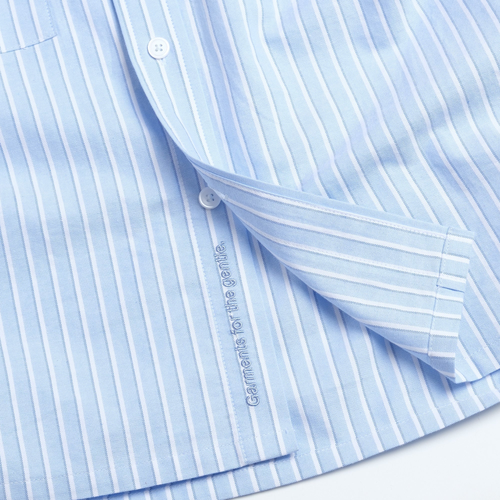 Shuren Stripe Sidepull Shirt / Cotton