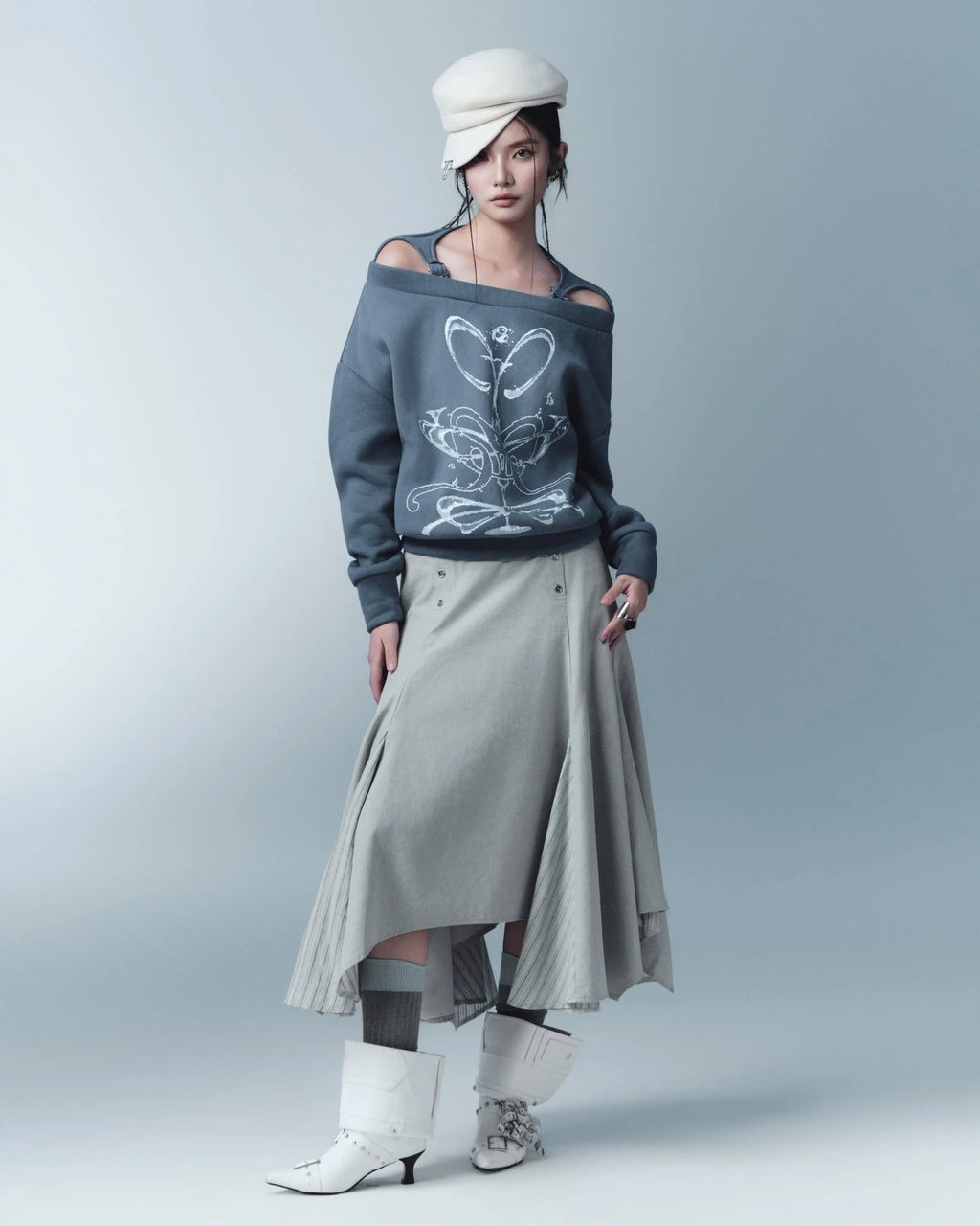 TARVI SKIRT GREY