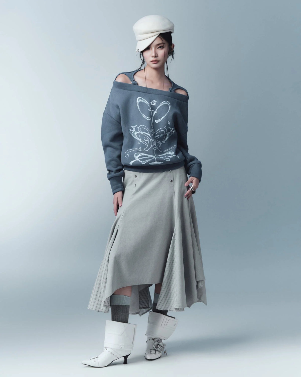 TARVI SKIRT GREY
