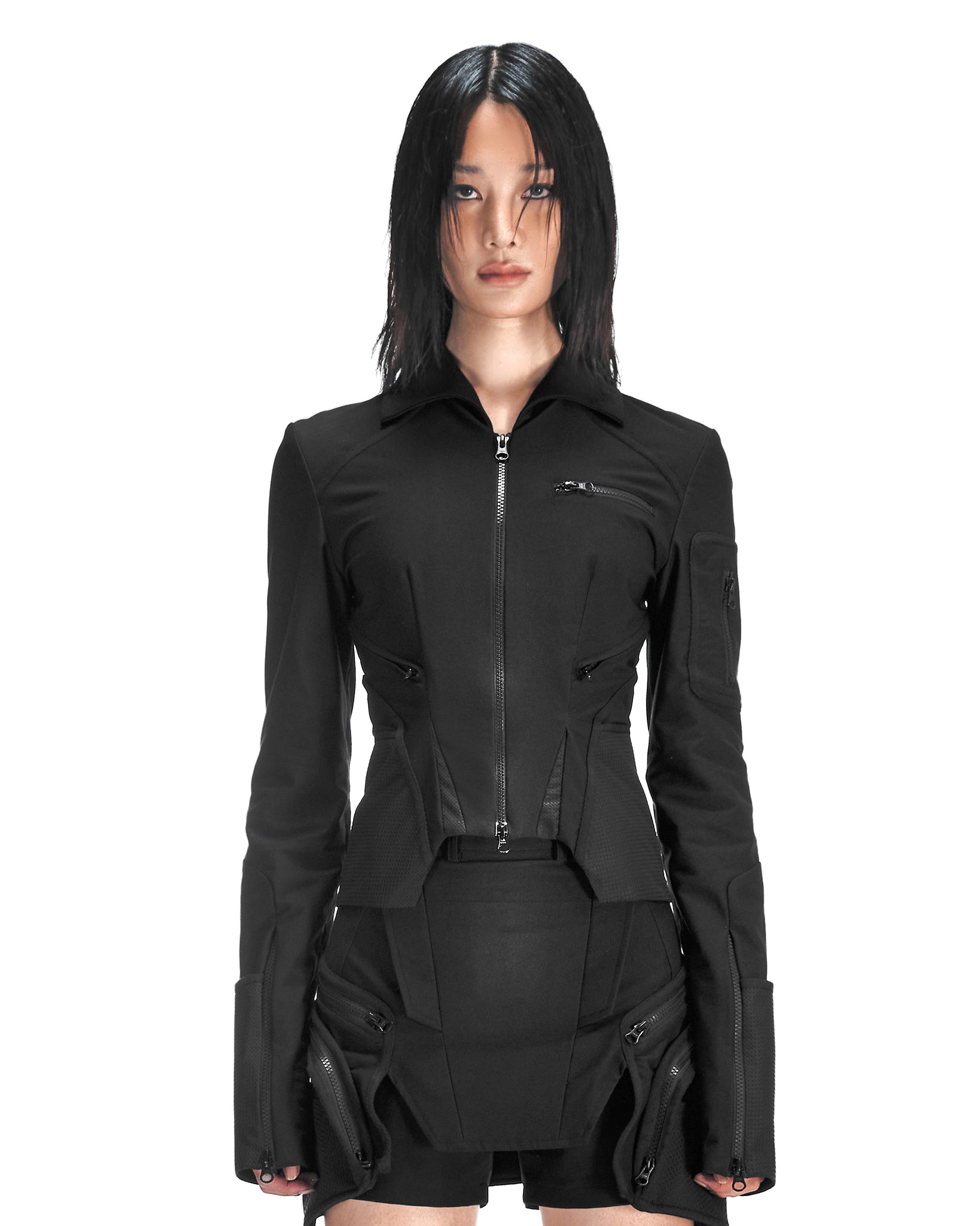 UNIFORM JACKET (FITTED) BLACK