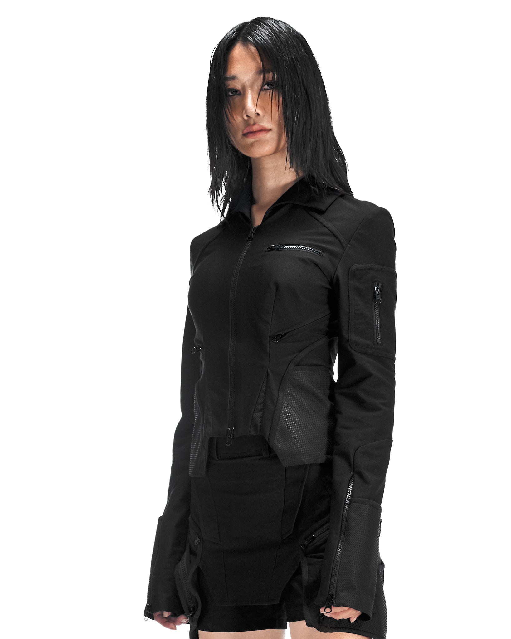 UNIFORM JACKET (FITTED) BLACK