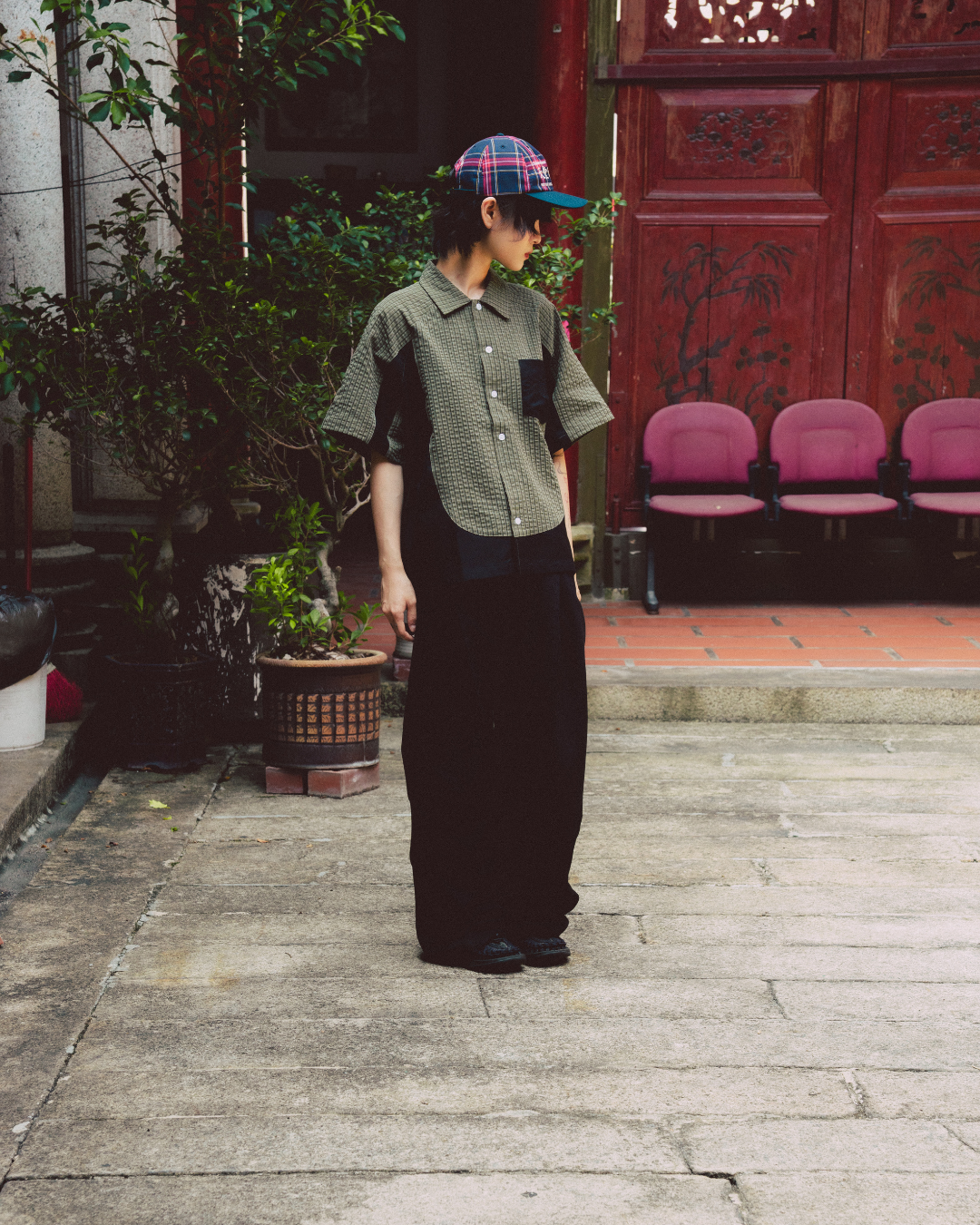 CHECKERED BOXY SHIRT V2 GREEN