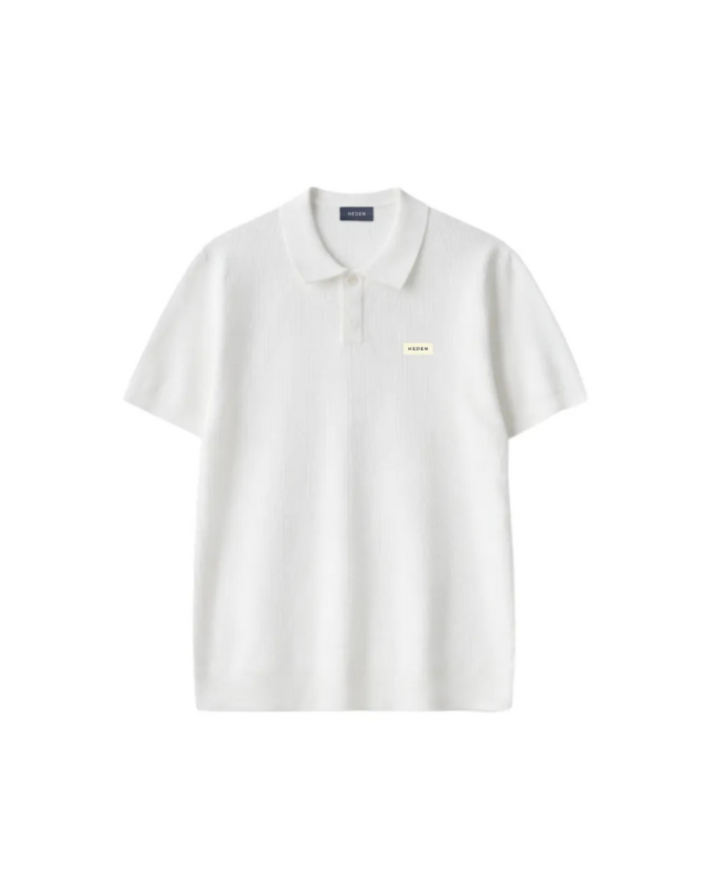 EARTH SERIES WAFFLE KNIT POLO PURE WHITE