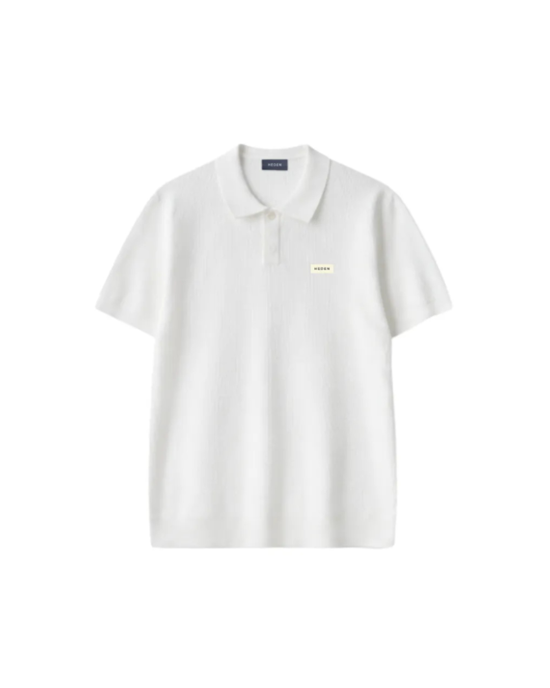 EARTH SERIES WAFFLE KNIT POLO PURE WHITE