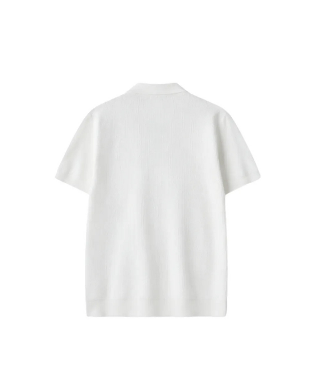 EARTH SERIES WAFFLE KNIT POLO PURE WHITE