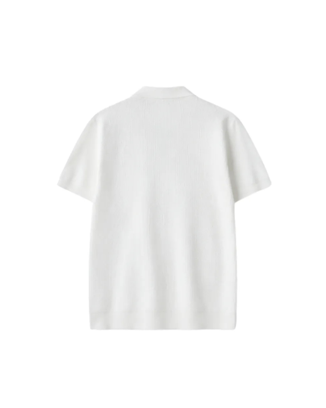 EARTH SERIES WAFFLE KNIT POLO PURE WHITE
