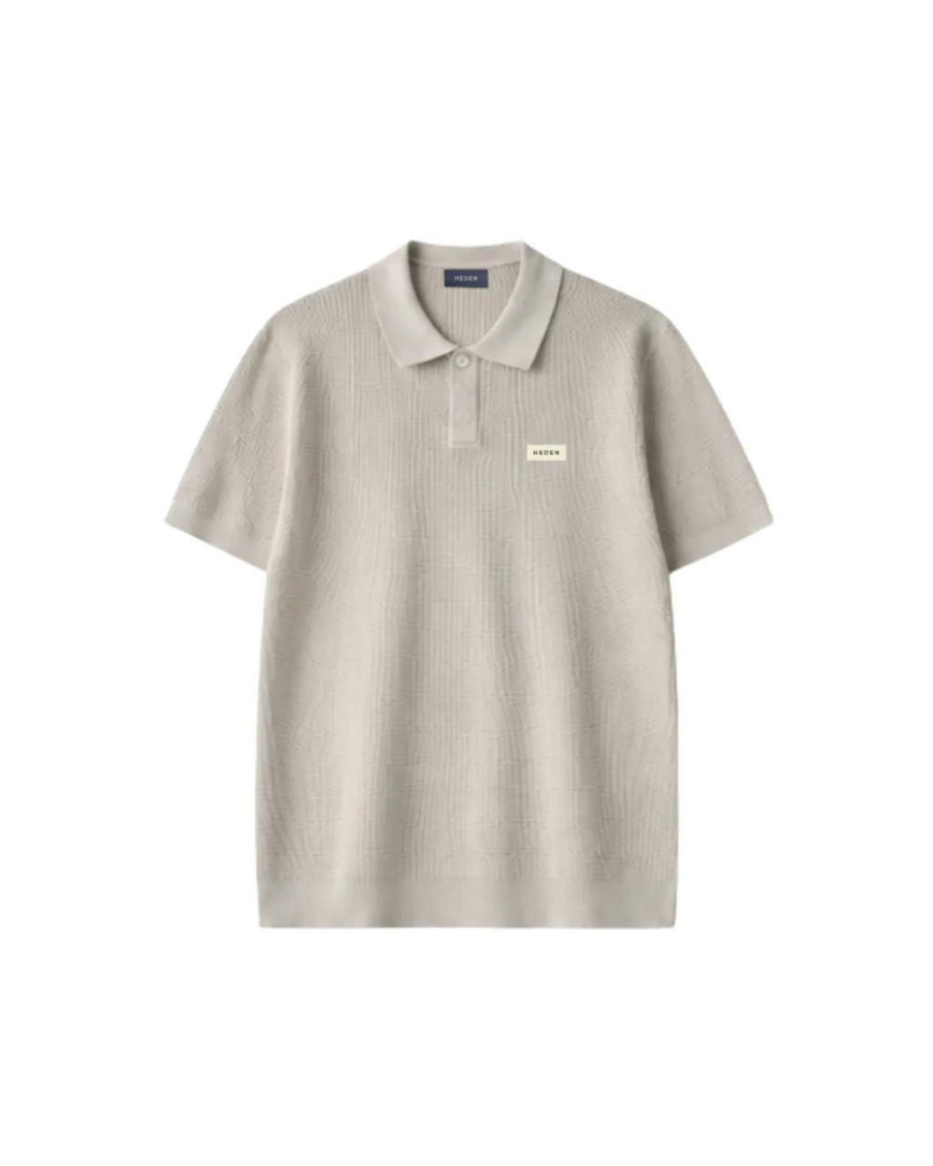 EARTH SERIES WAFFLE KNIT POLO SAND KHAKI
