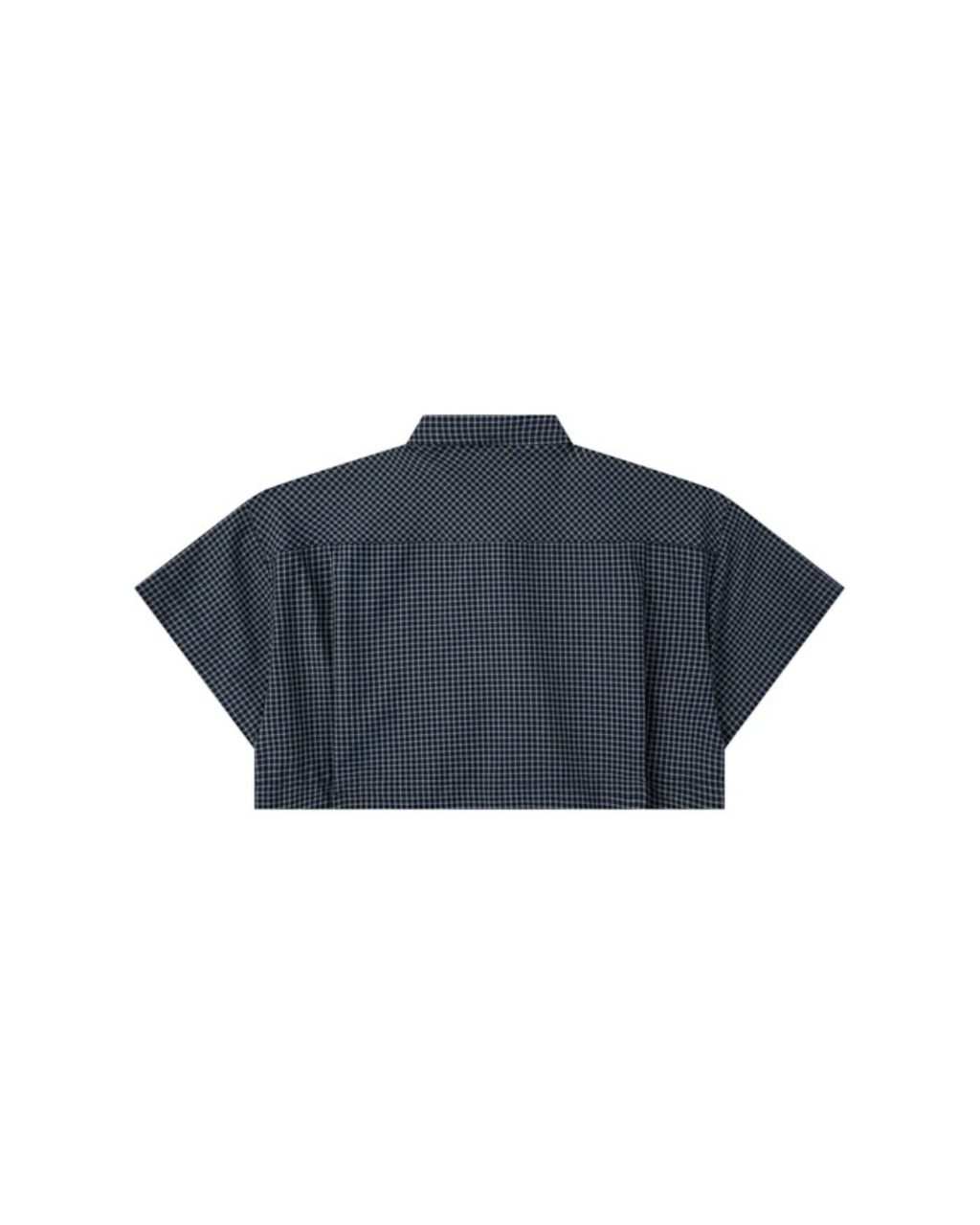 GINGHAM CROP SHIRT DEEP NAVY
