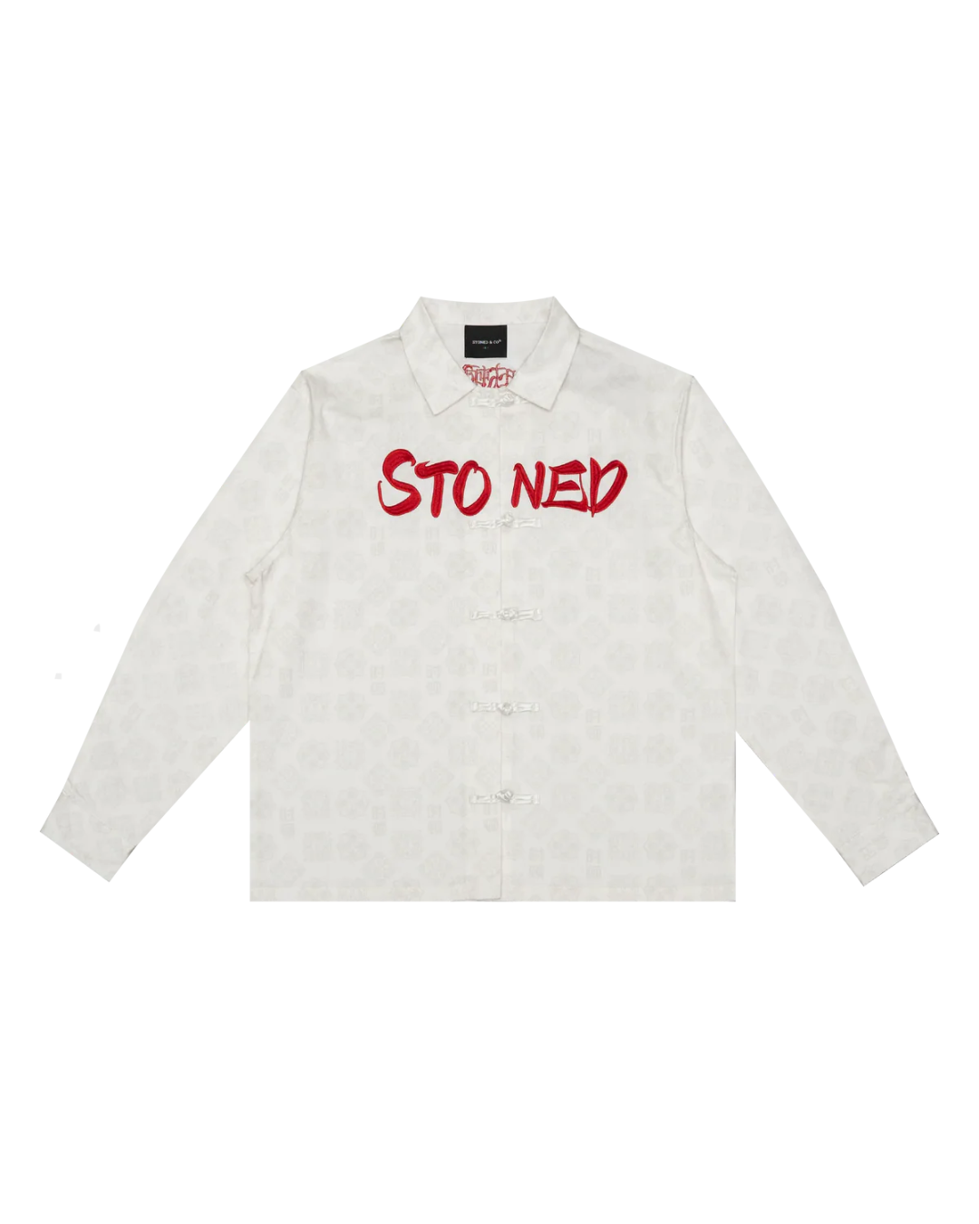 DARK HORSE : MONOGRAM TANG SUIT SHIRT WHITE