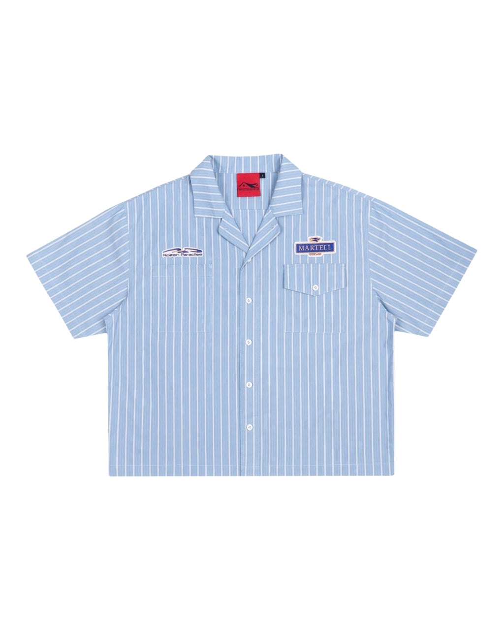 ROTTEN PARADISE X MARTELL BARTENDER SHIRT ICE BLUE
