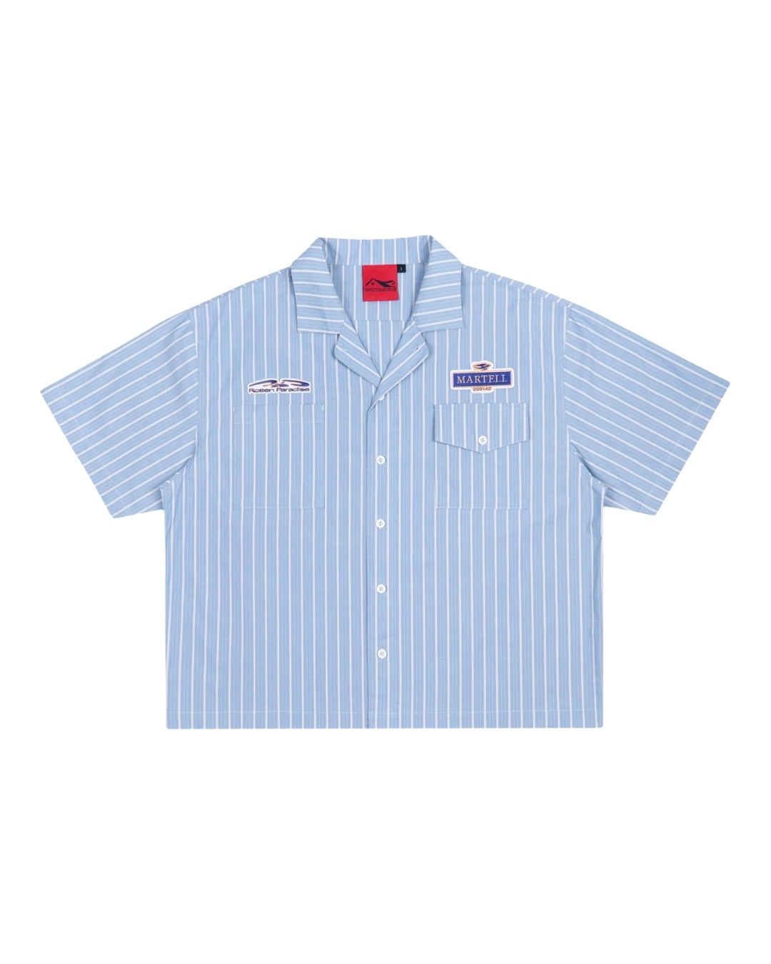 ROTTEN PARADISE X MARTELL BARTENDER SHIRT ICE BLUE