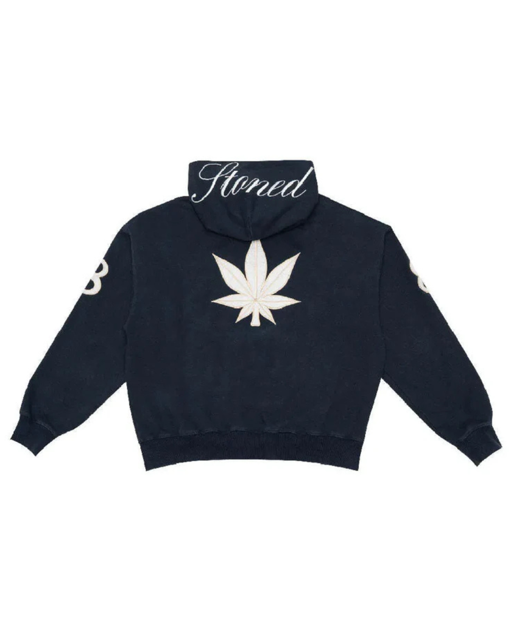 DARK HORSE : POLO ZIPPED UP HOODIE NAVY