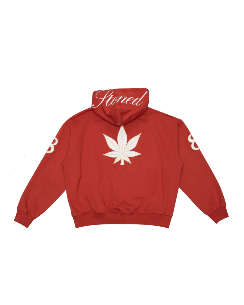 DARK HORSE : POLO ZIPPED UP HOODIE RED