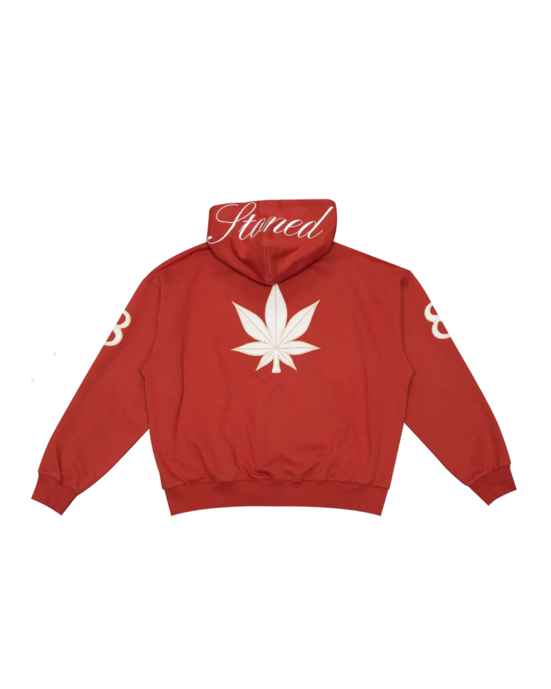 DARK HORSE : POLO ZIPPED UP HOODIE RED