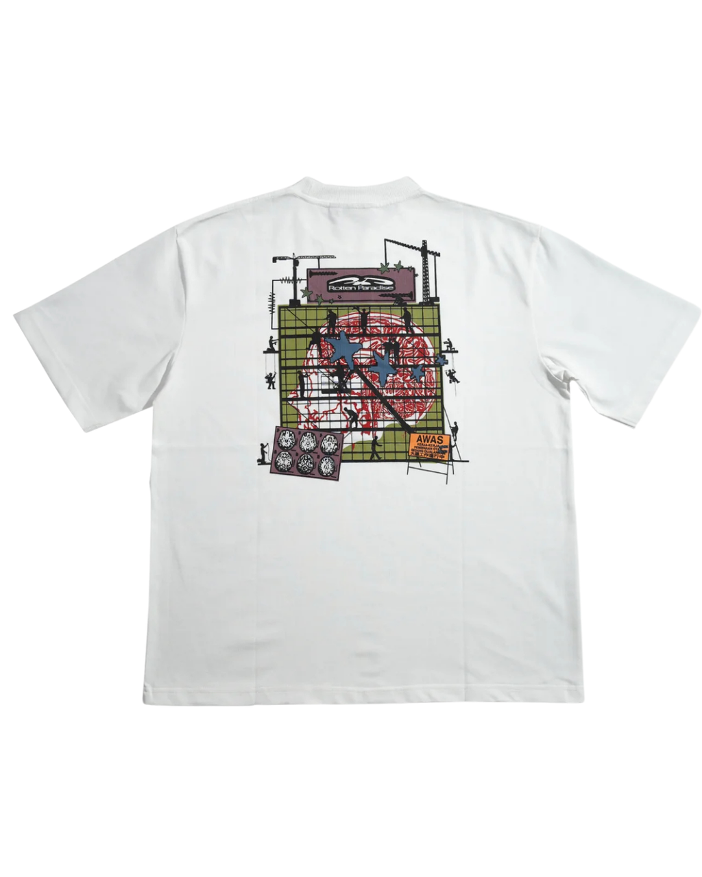 WORKING BRAIN TEE WHITE