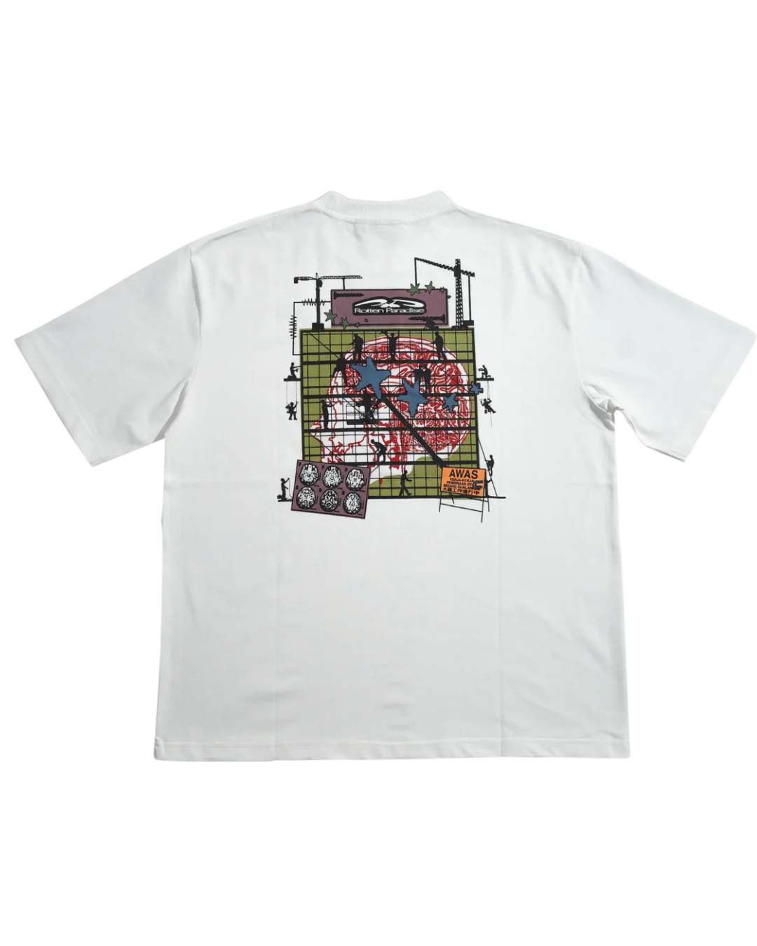 WORKING BRAIN TEE WHITE