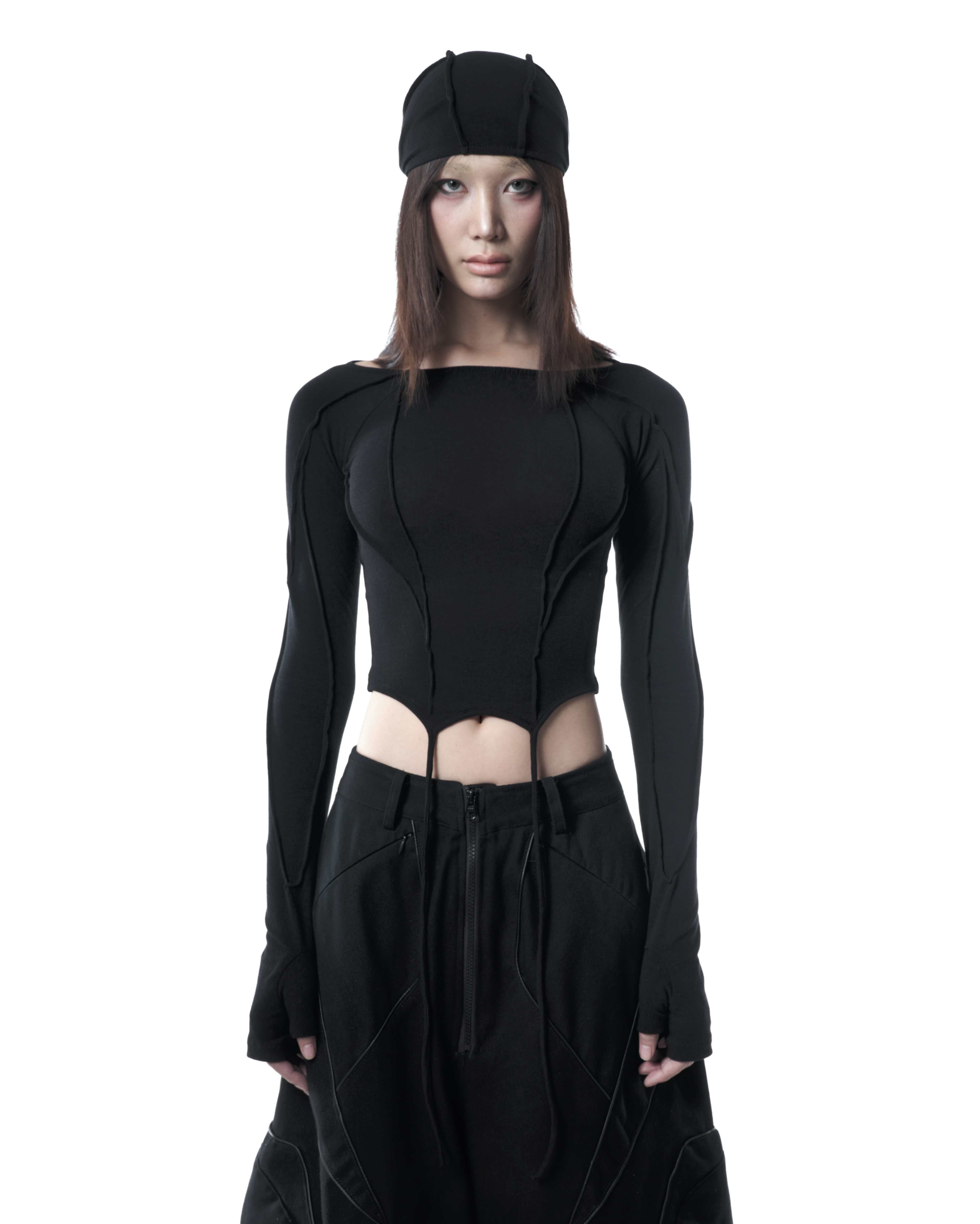 XIVIX TOP & HEADPIECE BLACK